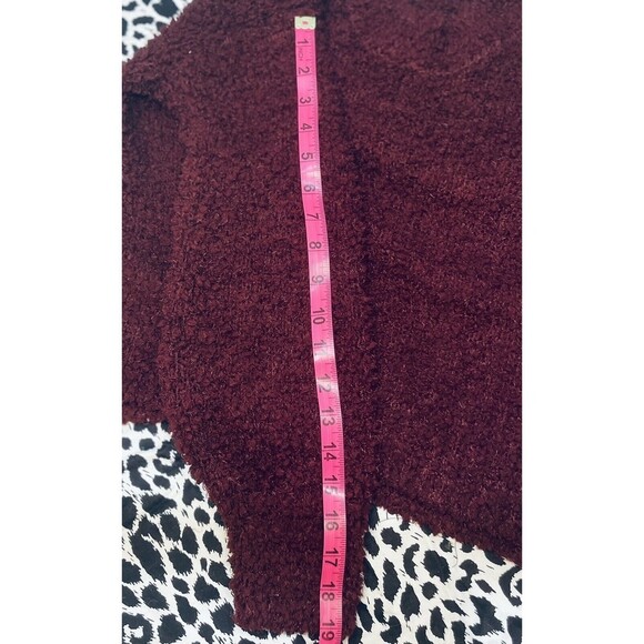 Pink Rose Burgundy Women's Super Soft Sweater Size Small - Picture 6 of 9
